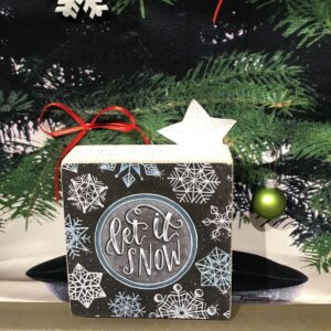 Box Sign - Let it Snow
