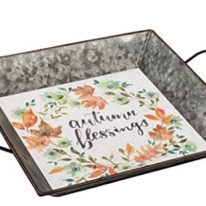 Autumn Blessings Metal Tray